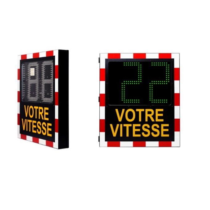 Radar informativ reduce viteza - iluminat public - text predefinit